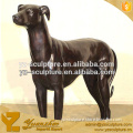 life size outdoor metal dog statue for home decoration